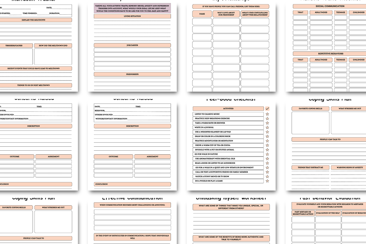 Autism Worksheets Printable, a Stationery Template by Local Marketing Templates (Photo 5 of 11)