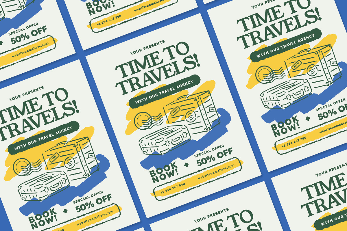 Travel Agency - Flyer, a Brochure Template by Izdihaar_Studio (Photo 2 of 3)