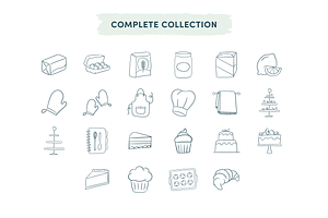 Baking Tools & Ingredients Icons