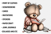 Teddy Bear Nursery Clipart, a Transportation Illustration by SinaCreation (Thumbnail 3 of 5)