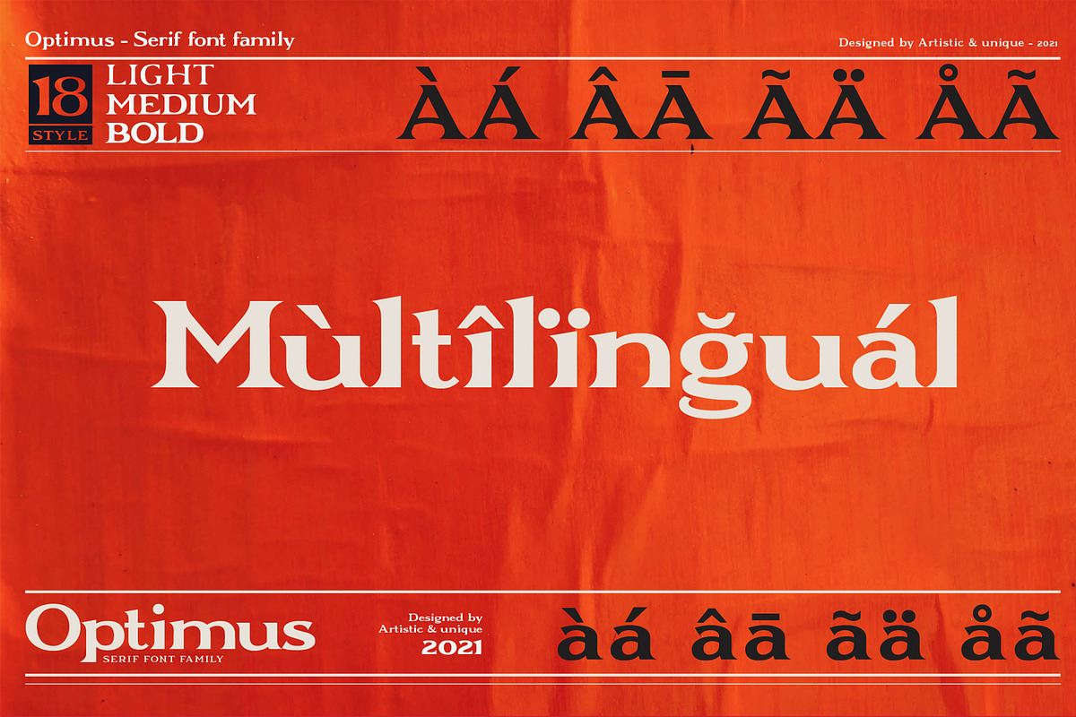 Optimus - Serif font family, a Serif Font by Artistic & Unique (Photo 5 of 12)