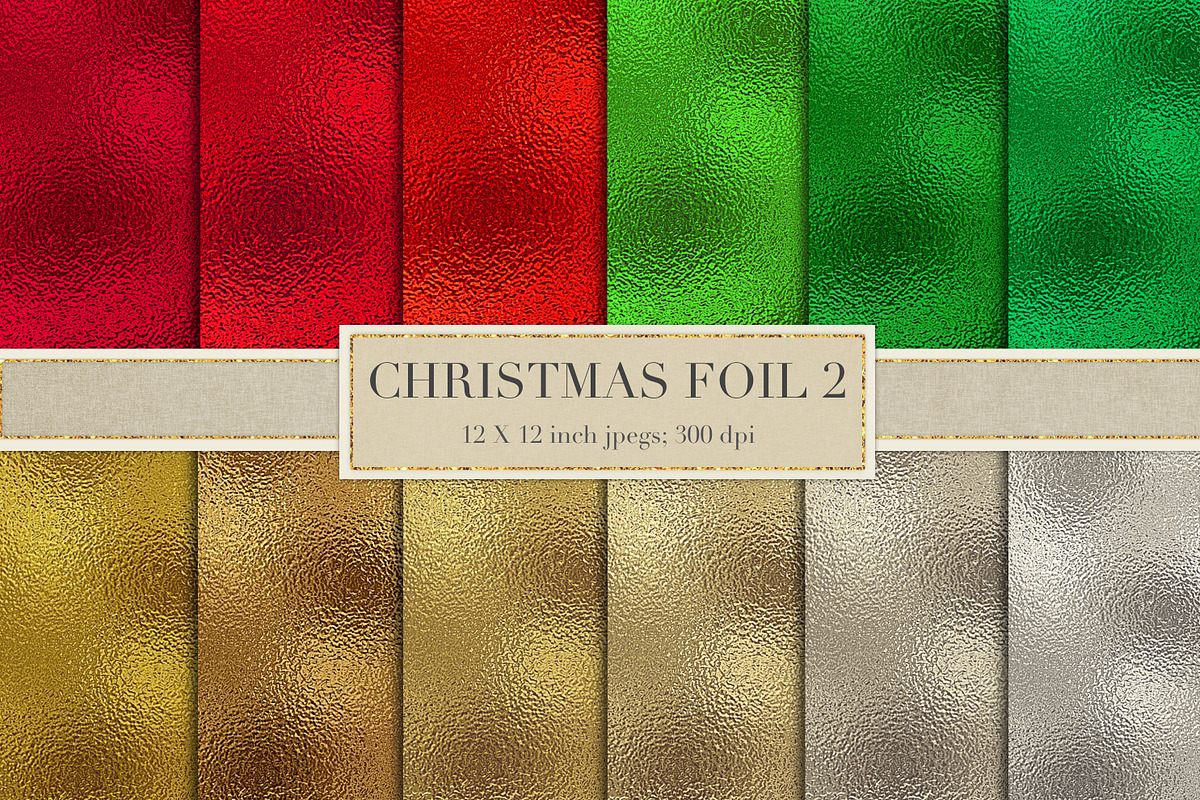 Christmas metallic foil, a Texture Graphic by Paper Farms (Photo 1 of 2)