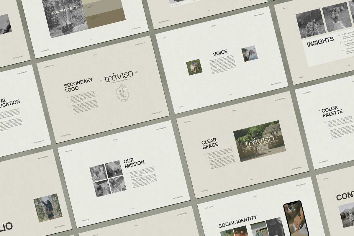 Brand Guidelines Canva Template, a Presentation Template by Amaré Creative