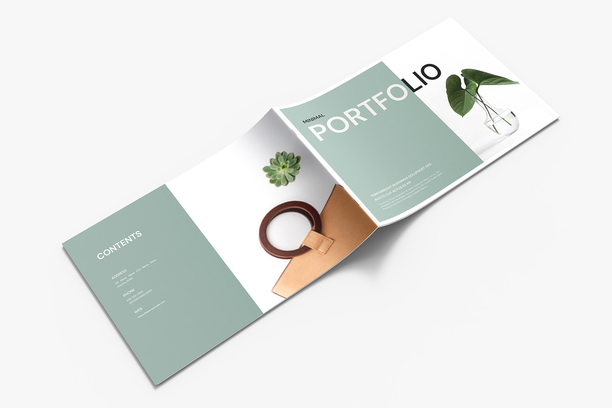 Minimal Portfolio Brochure I Canva, a Brochure Template by PixWork (Photo 2 of 9)