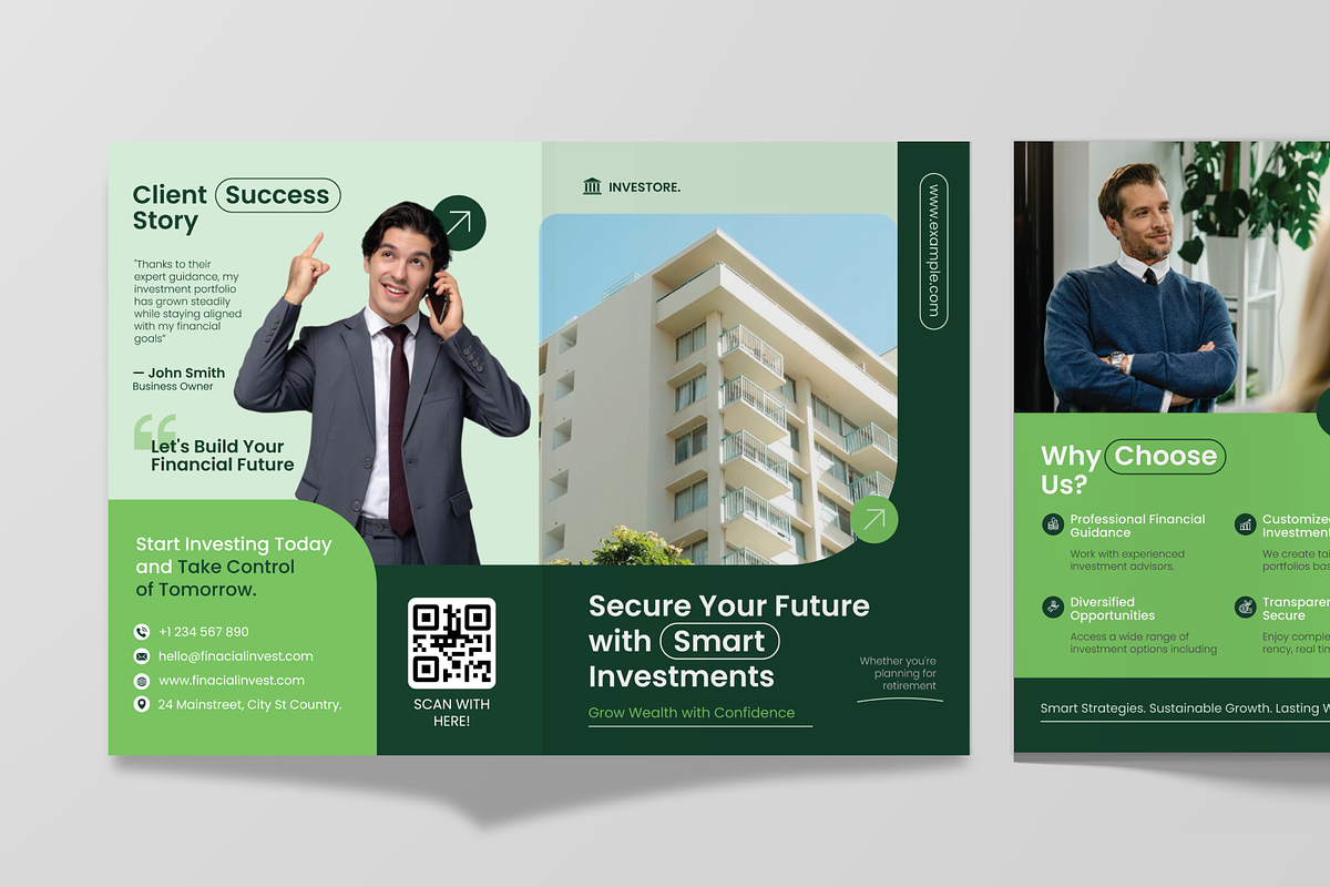 Financial Investment Bifold Brochure, a Brochure Template by Annora Studio (Photo 5 of 6)