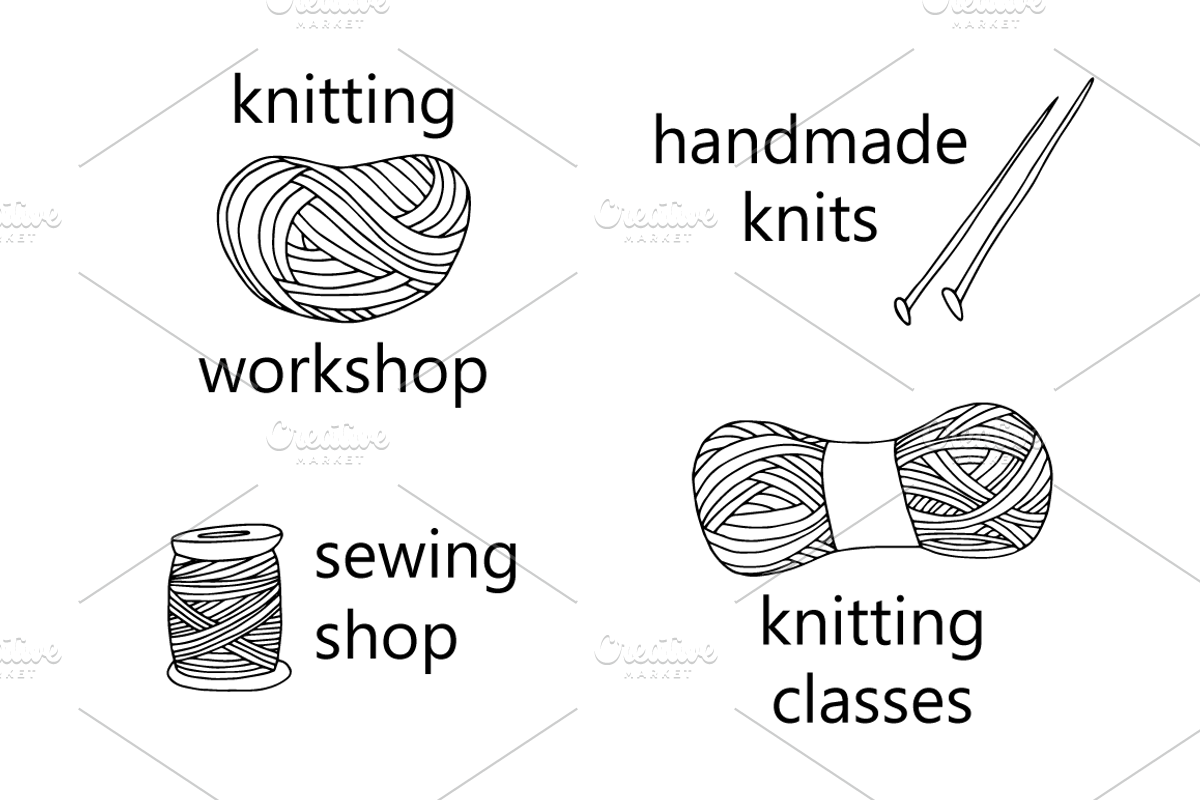 -50% OFF! Yarn balls hand drawn set, an Illustration by Lytvynenko Anna (Photo 3 of 6)
