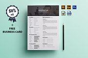 Resume + Cover Letter + Bonus, a Resume Template by Pentaclay (Thumbnail 1 of 5)
