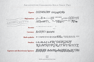 Archive Garamond Bold Italic Pro