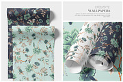 Bordeaux Garden Vintage Floral Print, a Pattern Graphic by Pink Linen (Thumbnail 10 of 13)