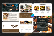 Restaurant Website Canva Templates, a Landing Page Template by Snapybiz (Thumbnail 4 of 11)