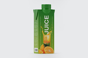 250ml Matte Juice Carton Package