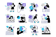 Social Media Marketing illustrations, a Work Illustration by StonePic (Thumbnail 3 of 3)