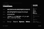 Davors - Geometric Sans Serif, a Sans Serif Font by Hasbi Creative (Thumbnail 13 of 15)