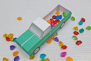 Pick up Truck favor - 3d papercraft, a Templates & Theme by PAPER amaze (Thumbnail 2 of 10)