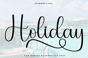 Holiday, a Handwritten Font by FreshTypeINK (Thumbnail 1 of 8)
