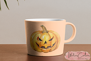 Jack-o-Lantern Collection Clipart, a Seasonal Illustration by Watercolor Digital (Thumbnail 6 of 7)