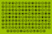 Circle Double Outline Social Icons, an Icon by Running With Foxes (Thumbnail 7 of 8)