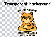 Funny Sarcastic Cat Sublimation, an Animal Illustration by Smillyy Threads (Thumbnail 2 of 6)