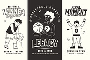 Basketball Illustration, an Outline Icon by Vectors Market (Thumbnail 3 of 8)