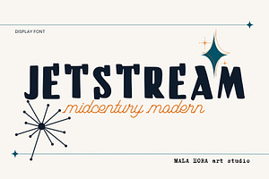 JETSTREAM - Midcentury Modern Font