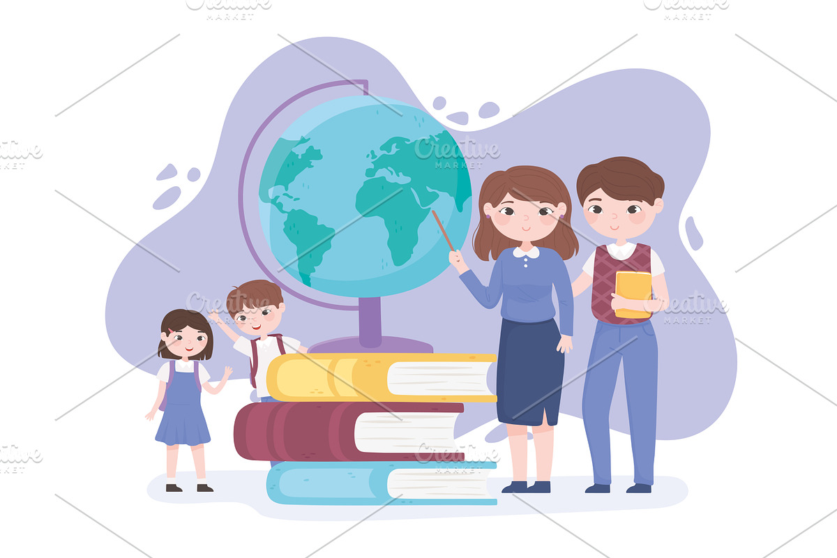 teachers kids books, an Education Illustration by studiogstock