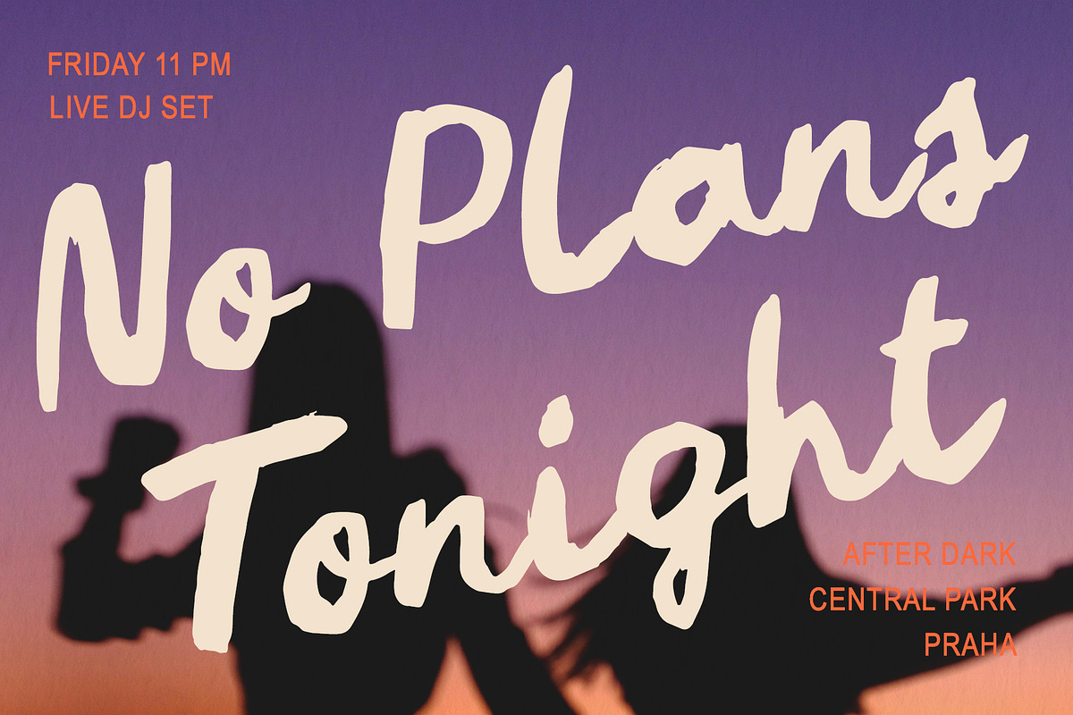 Sunday Draft - Hand Drawn Font, a Script Font by BilberryCreates (Photo 2 of 8)