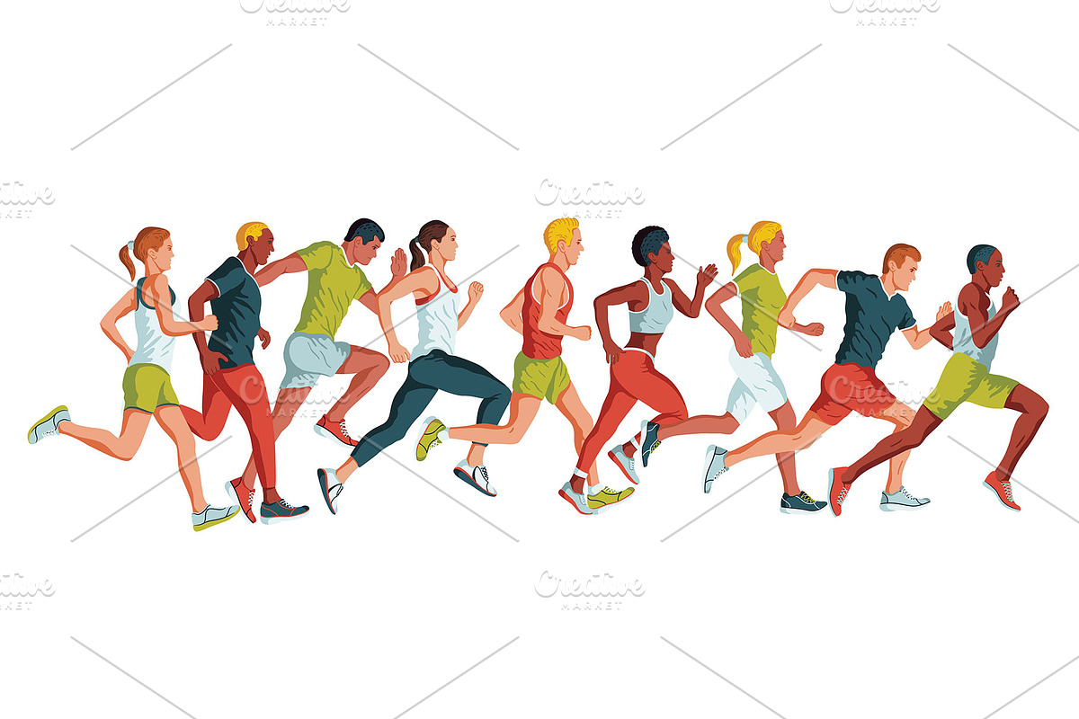 Sports vector illustrations set, a Person Illustration by LisaKolbasa (Photo 10 of 19)