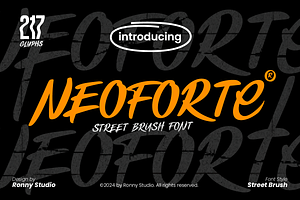 Neoforte Street Brush Font