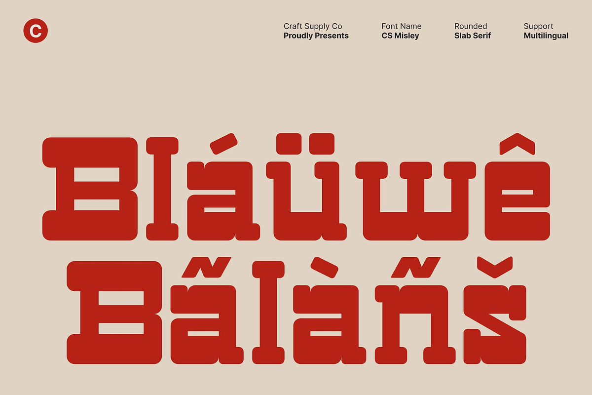 CS Misley – Slab Serif Font, a Slab Serif Font by Craft Supply Co. (Photo 6 of 8)