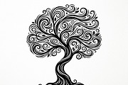Elegant dream tree silhouette design, a Healthcare Illustration by Amazin_art (Thumbnail 10 of 43)