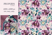 PEONIES seamless pattern, a Pattern Graphic by Lisima (Thumbnail 8 of 16)