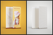 Yellow Roll Up Banner Mockup - 4 PSD, an Advertising Mockup by Muhazdinata (Thumbnail 4 of 6)