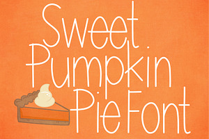 Sweet Pumpkin Pie Font