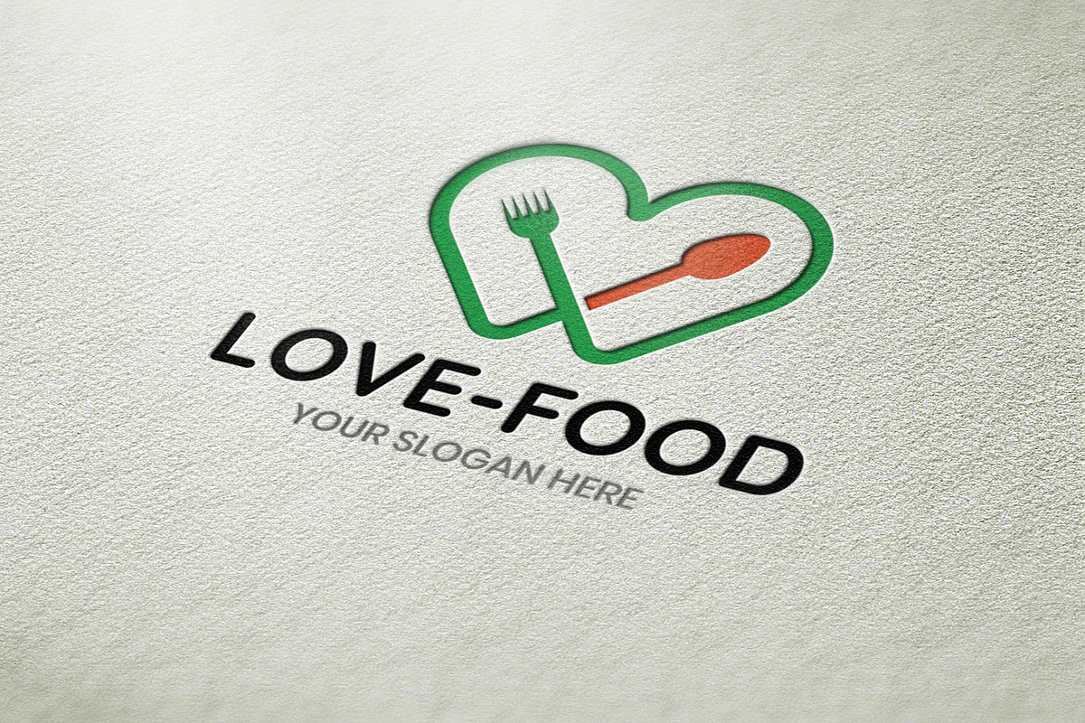 Love Food Logo Template, a Branding & Logo Template by BdThemes (Photo 1 of 3)