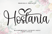 Hostania | Script Font, a Handwritten Font by Scratchones (Thumbnail 1 of 9)