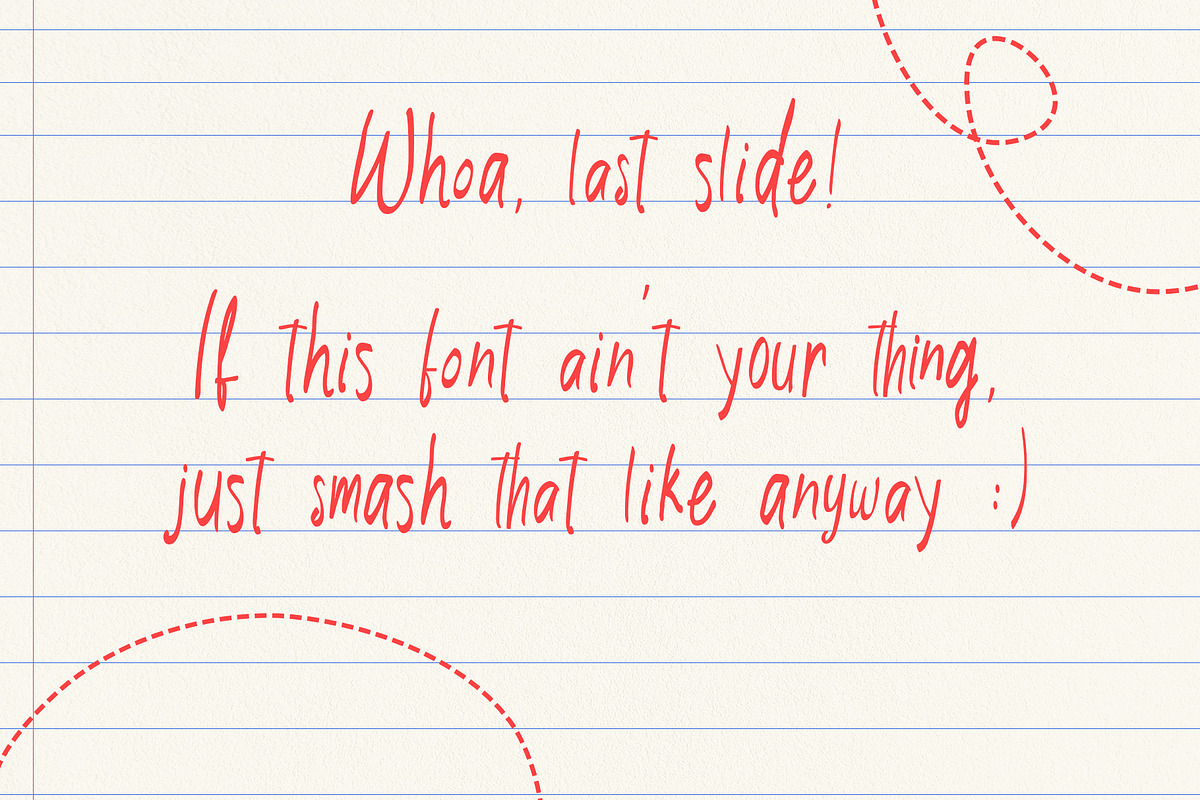 Clumsy Notes, a Handwritten Font by deadlock studio (Photo 9 of 9)