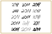 2017 Happy New Year Greeting Cards, a Background Graphic by GalaStudio (Thumbnail 5 of 6)