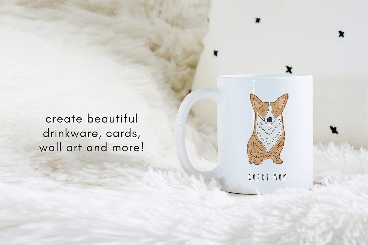 Corgi dog clipart illustration, an Illustration by Allyson Johnson (Photo 2 of 3)