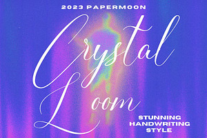 Crystal Loom Handwriting Font, a Handwritten Font by GearShift