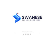 Gradient Modern Swan Logo Design, a Branding & Logo Template by Artnivora.Std (Thumbnail 1 of 4)