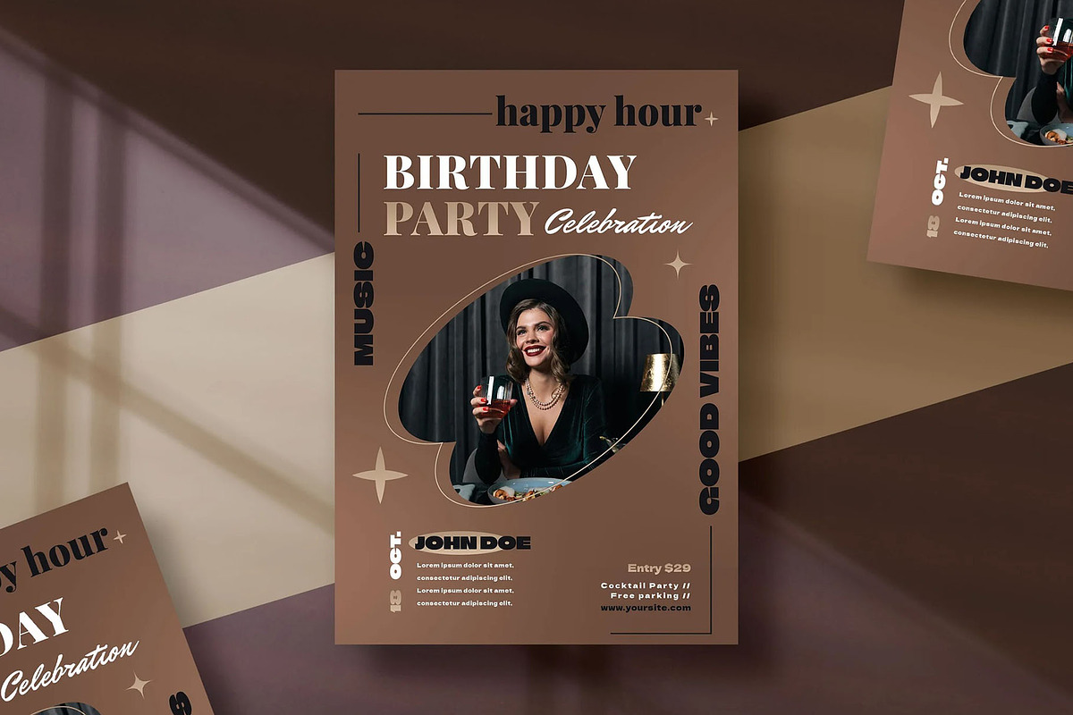 Birthday Flyer Template, a Flyer Template by Hubzway