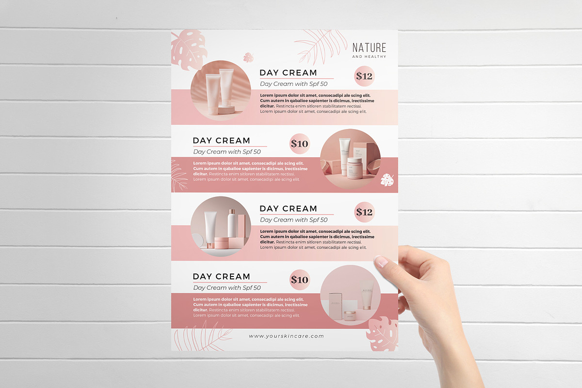 Skin Care Flyer, a Flyer Template by Aarley Kaiven (Photo 3 of 3)