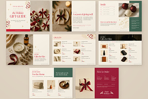Simple Christmas Gift Guide Template, a Brochure Template by BrandPacks