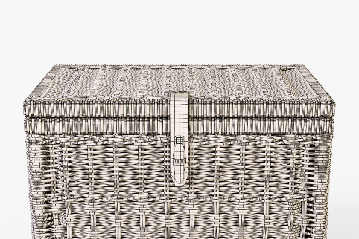 Wicker Storage Trunk 05 Toasted Oat, an Object 3D Model by Markelos (Photo 8 of 10)