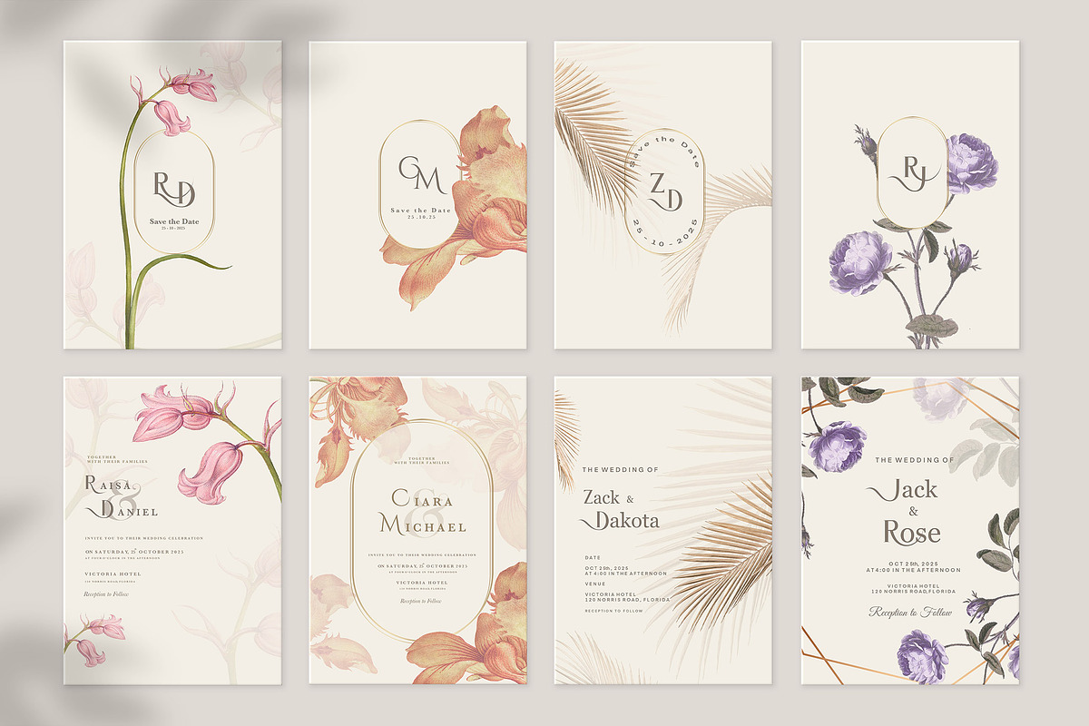 48 Vintage Wedding Cards Collection, an Invitation Template by EvitePapery (Photo 4 of 10)