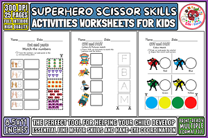 Scissor Skills Activity Book