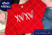 XOXO hearts Valentine's Day SVG PNG, an Object Graphic by Atlantic Artistry (Thumbnail 2 of 3)