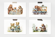 Cute Bears Watercolor Collection, a Decorative Illustration by artsy-fartsy (Thumbnail 8 of 12)