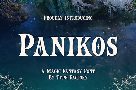 Panikos - Magic Fantasy Font, a Serif Font by Typefactoryco