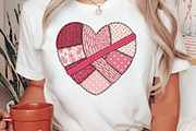 Trendy Valentine Heart Patchwork Png, an Illustration by Designking (Thumbnail 5 of 6)